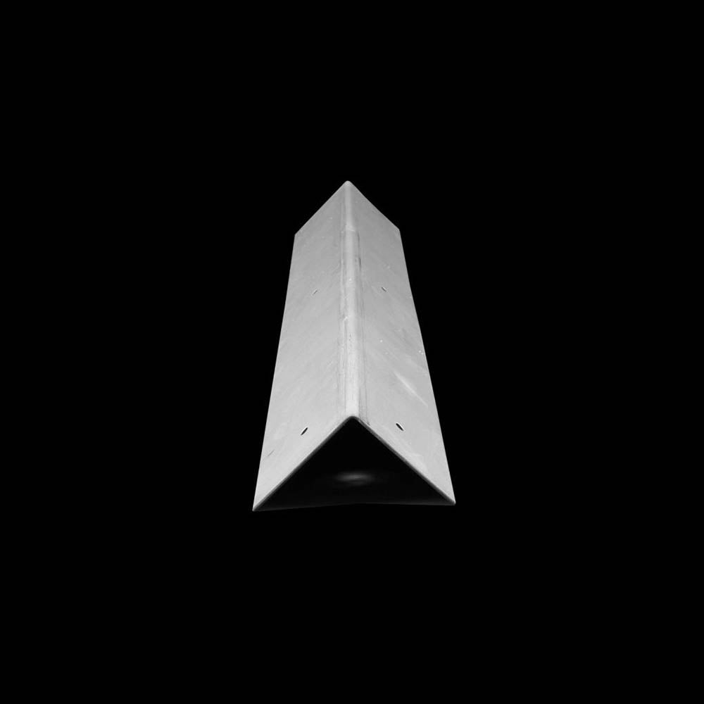 1/4 Steel Corner Guard 48"L x 4" x 4" Flat Edge Bare Boss Corner Guards