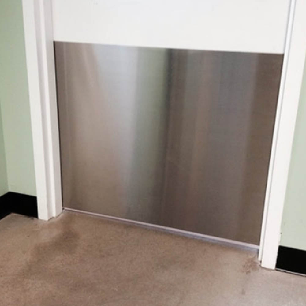 18GA Stainless Steel Armor Plate 34"L x 34"W (1156) Boss Corner Guards